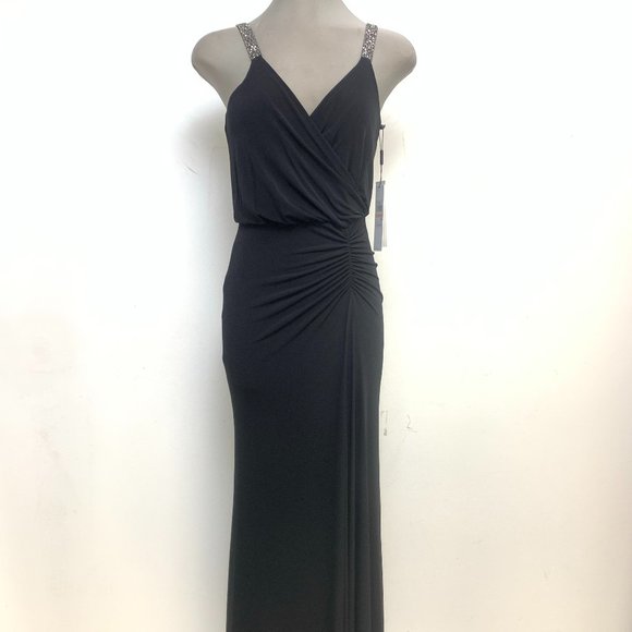 backless dress gold Sequin Maxi – Formal Gown no-returns:2026-04-14_2028-07-27 Luxury Pearl Embellished Mini Size:FR 44